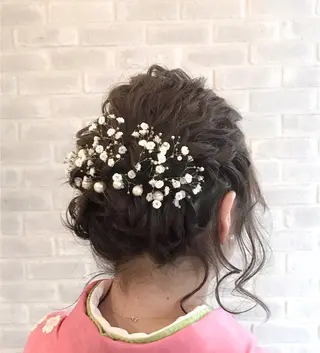 セミロング ヘアアレンジ 増子 幹樹のヘアスタイル