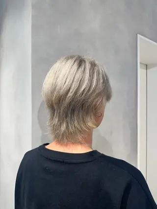 ショート カラー メンズ 渋谷レイヤーカット/ 暖色艶カラー🩵高橋のヘアスタイル