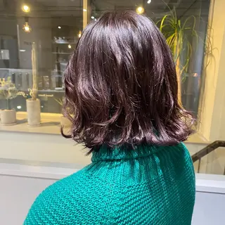 ミディアム カラー きよはらちさき🍑 柔らかカラー🌱🫧のヘアスタイル