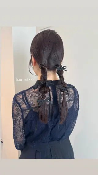 ロング 透明感🍨レイヤー ヘアセット/miyuのヘアスタイル