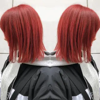 ミディアム カラー ヘアアレンジ 竹内啓太 ボブのヘアスタイル