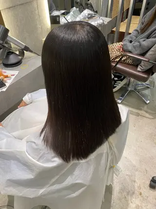 セミロング カットモデル FILMSりくのヘアスタイル