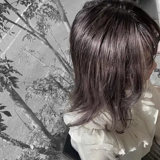 ミディアム カラー ヘアアレンジ 杉木 勝太のヘアスタイル