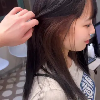 ロング カラー ハイトーン/デザイン 天神SAKURAのヘアスタイル