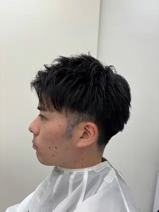 ショート メンズ YUUKI/艶カラー レイヤーカットのヘアスタイル