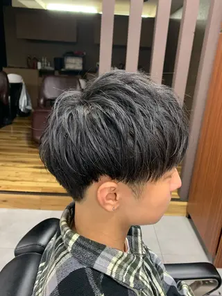 メンズ バーバーショップ涼桜新町店所属・田中大 パーマ/メンズカットのヘアスタイル