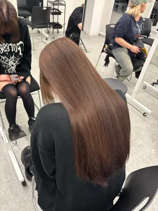 ロング カラー 曲がる縮毛矯正✨️ パーマ🌀 晃哉‎のヘアスタイル