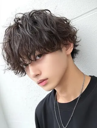 セミロング 誠也/唯一無二の ルーツカラーのヘアスタイル