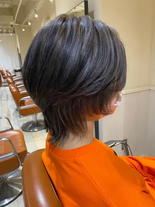 ショート カラー 艶髪カラー&ウルフ フルカワ ヒロズミのヘアスタイル