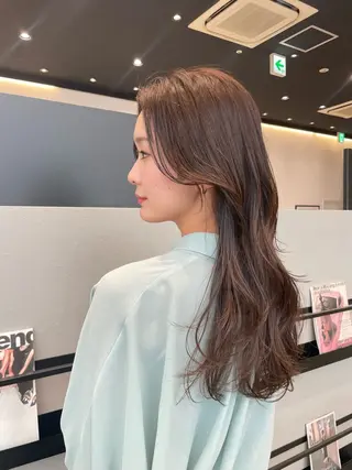 ロング カラー k-twoたき✨艶感 カラー/美髪矯正のヘアスタイル