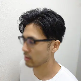 ミディアム メンズ HIRO GINZA  銀座一丁目店所属・三浦 凪砂のヘアスタイル