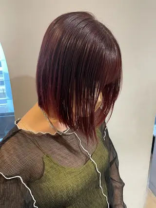 ミディアム Null 表参道所属・岩下昂世/ ハイトーン/デザインのヘアスタイル