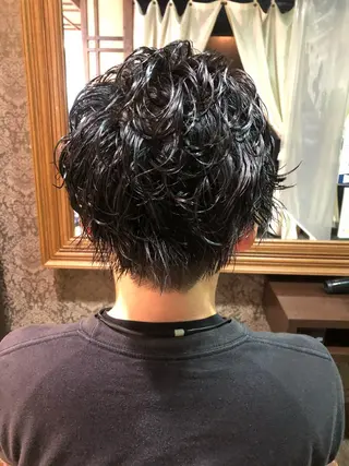 ショート パーマ メンズ メンズパーマ/ スパイキー/神田正紀のヘアスタイル