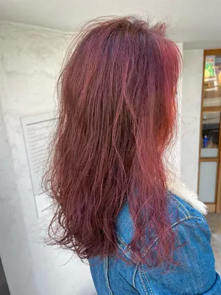 セミロング カラー FUJINO RYOのヘアスタイル