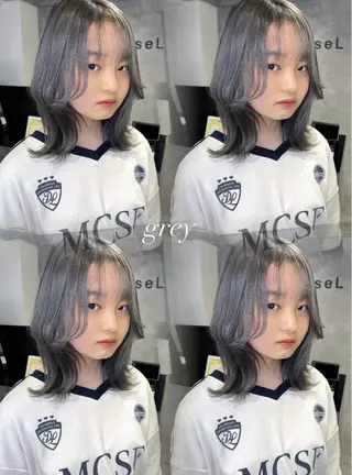 カラー TOMONA👑 ミルクティーレイヤーのヘアスタイル