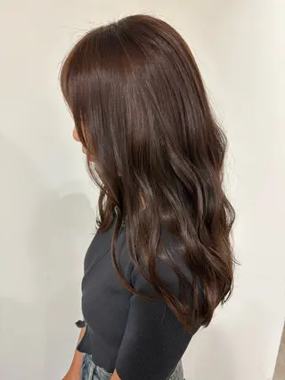 セミロング カラー merc.🦋菱谷 はなのヘアスタイル