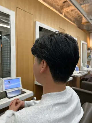 ショート メンズ 透明感カラー/ イルミナカラーヒロキのヘアスタイル