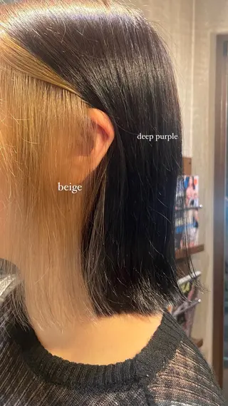 カラー ショート✂︎ ゆるパーマKANOのヘアスタイル