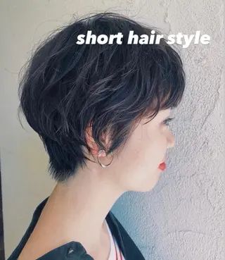 ショート シールエクステ/ ダブルカラー/茉央のヘアスタイル