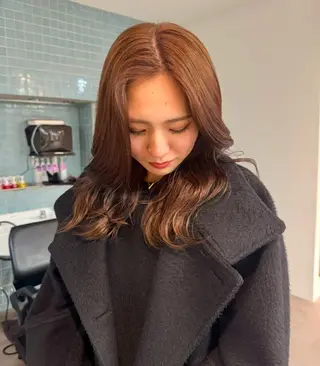 ロング カラー 井出 海月のヘアスタイル
