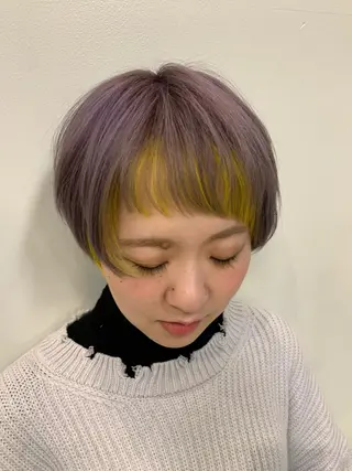 ショート カラー 溝口 和弘のヘアスタイル