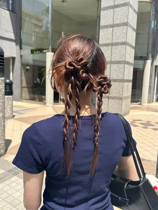 ヘアアレンジ 伊沢 美憂 ⌇﻿銀座アシスタントのヘアスタイル