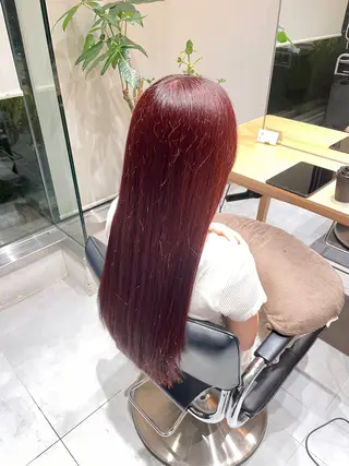 ロング カラー 暖色カラー 🍒ユイ🍒のヘアスタイル