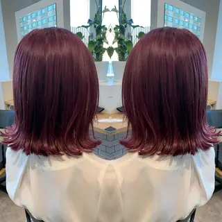 ショート カラー レイヤーカット/ 艶カラー/RYOMAのヘアスタイル