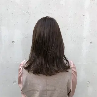 セミロング カラー 中津/柔らかカラー/ ナガオ　イズミのヘアスタイル