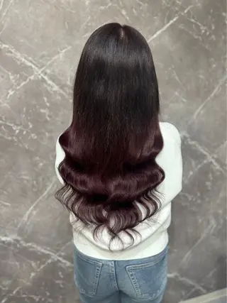 ロング RIN シールエクステのヘアスタイル