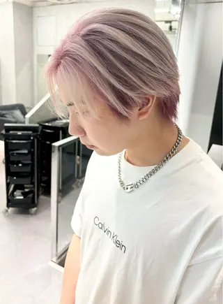 ショート カラー メンズ デザインカラー 小西勇次のヘアスタイル