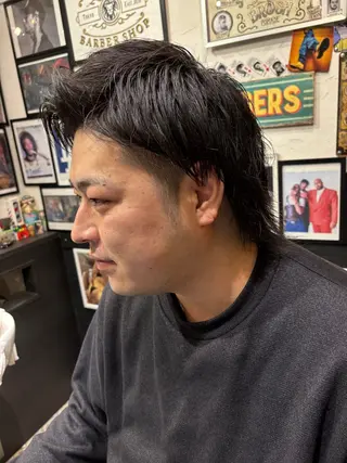 ミディアム メンズ CribHoodbarbershop所属・白井 昇太のヘアスタイル