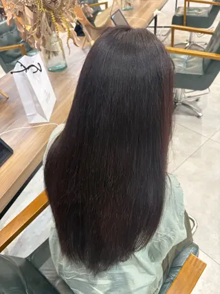 ロング 暗髪/透明感カラー /hyugaのヘアスタイル