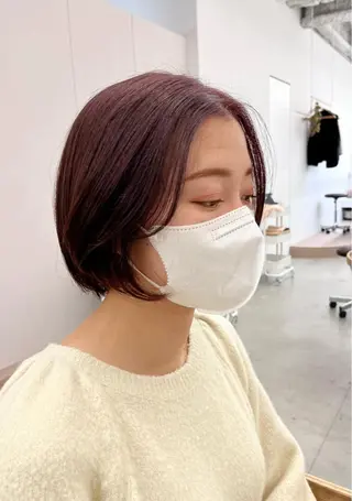 ショート 暖色カラー/ ヘアセット🌛櫻井舞のヘアスタイル