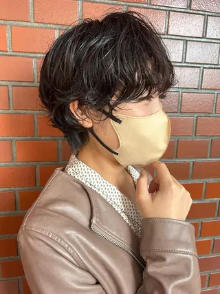 ショート カラー lab.by ioe中崎店所属・中北篤志 ショートボブのヘアスタイル