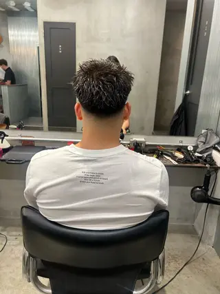 ショート メンズ 【明大前フェード/ メンズパーマ/岳】のヘアスタイル