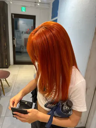 ロング カラー ❤️ブリーチ暖色カ ラー❤️NAOのヘアスタイル