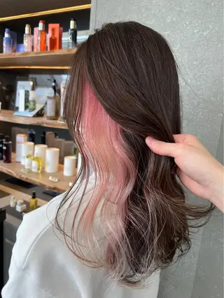 ロング ダブルカラー /垣尾颯大のヘアスタイル