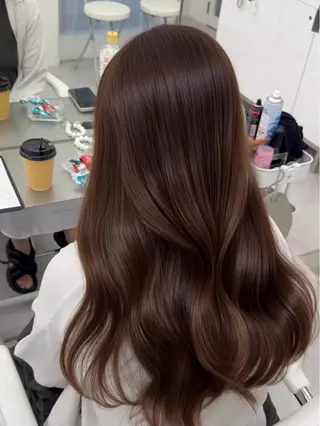 セミロング カラー ヘアアレンジ 最小顔周り&レイヤー 特化/池袋/kokiのヘアスタイル