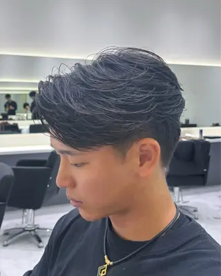 パーマ メンズ 常原 悠希のヘアスタイル