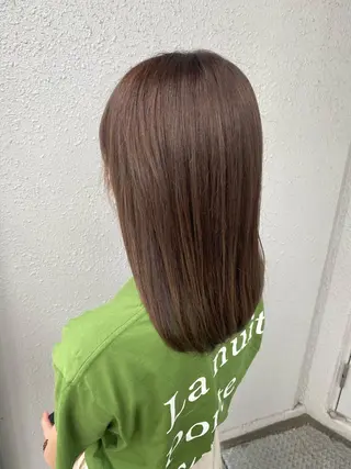 セミロング 後藤紗英/髪質改善 /オリーブベージュのヘアスタイル