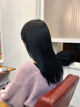 セミロング カラー 村上 滉弥のヘアスタイル
