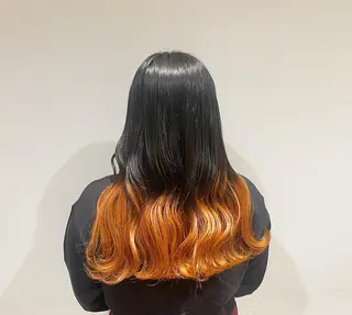 ロング カラー たなか もえなのヘアスタイル