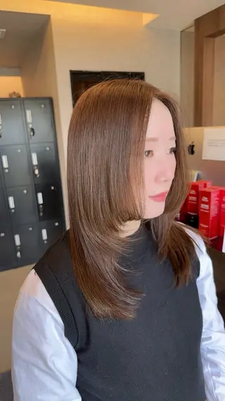 ミディアム MARSH FLAG所属・髪質改善の美容師 谷本のヘアスタイル