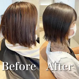 ミディアム 韓国ヘア/髪質改善 /Harunaのヘアスタイル