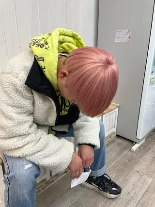 ショート カラー メンズ HIKARU副店長/ ✨️髪質改善のヘアスタイル