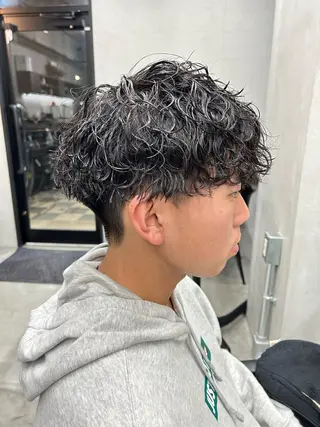 ショート パーマ メンズ 大和田 玲円/メンズ専門のヘアスタイル