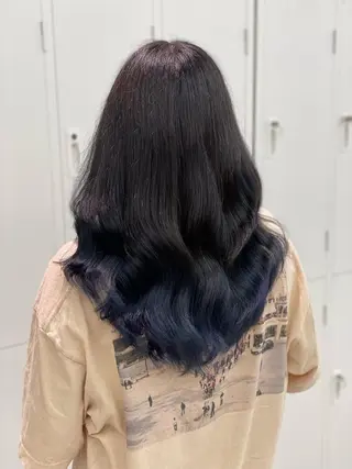 ミディアム カラー ショーヤ/ブリーチ /バレイヤージュのヘアスタイル