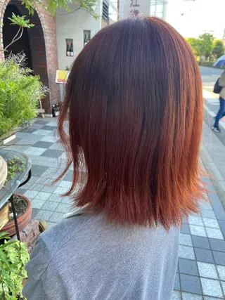 ミディアム カラー タカムラ ミイユのヘアスタイル