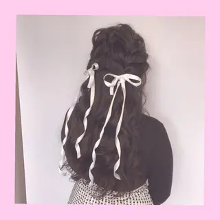 ヘアアレンジ SHIN/レイヤー カット×クロスパーマのヘアスタイル